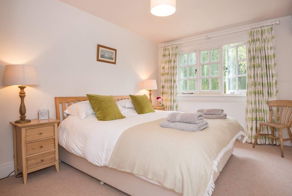 This bedroom can be made up as a double or twin.