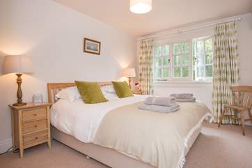 This bedroom can be made up as a double or twin.