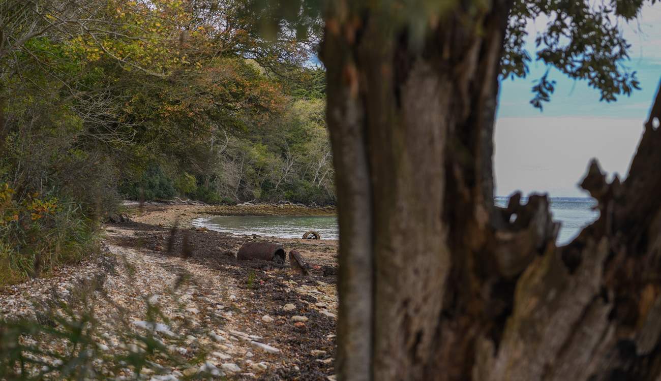 The private beach is made up of sand and shingle, take a picnic and watch the boats sail by.
