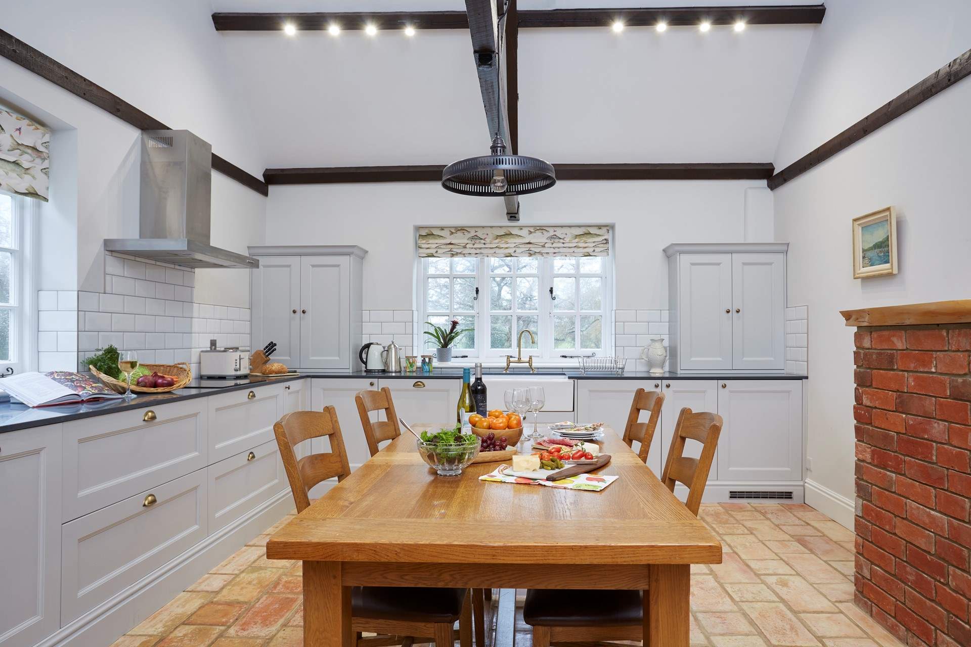 The kitchen is beautifully styled.