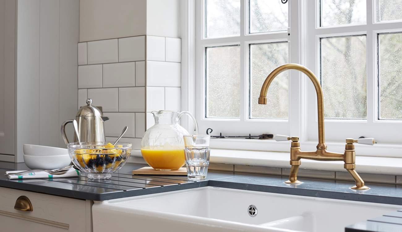 Preparing for breakfast. 