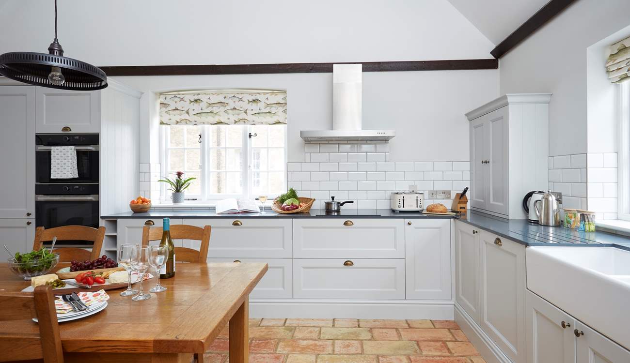 The kitchen is well equipped for the enterprising chef.