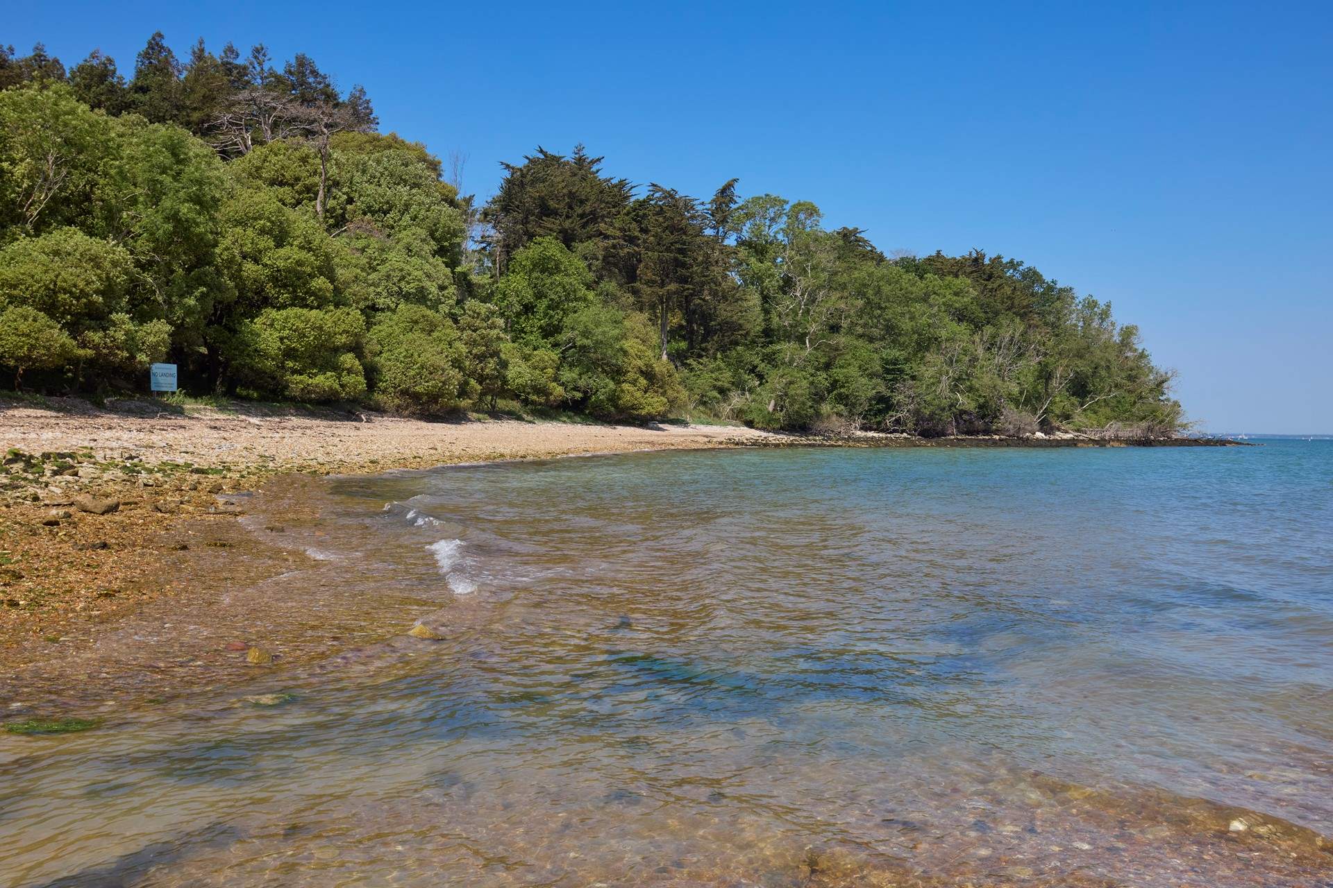 The beach is made up of sand and shingle and is a great spot to watch the boats sail by.