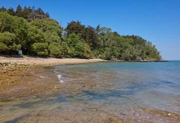 The beach is made up of sand and shingle and is a great spot to watch the boats sail by.
