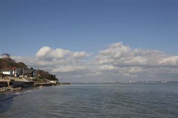 Seagrove Bay at high tide.