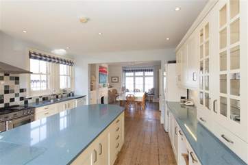 You will find literally everything you could possibly need in this beautiful, large, fully equipped kitchen.