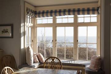 Enjoy a coffee and the views, before the rest of the house wakes up, from this peaceful spot.