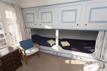 This bedroom is always a must for the younger, more discerning guests at Bay House, and is on the second floor.