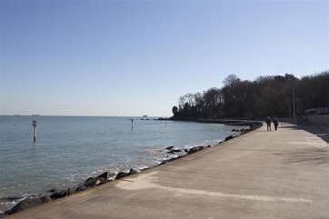 Seagrove Bay and its seawall walk.