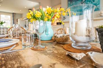 Gather round the dining table and discuss your day's adventures.