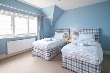 The fourth bedroom is located on the second floor.