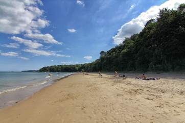 Priory Bay is a popular bay and within walking distance from Bay House.