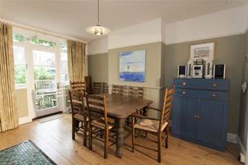 The dining-area of the sitting/dining-room.