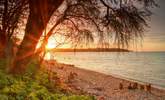 Stunning views along Bembridge beach, a short drive from Seaview.  - Thumbnail Image