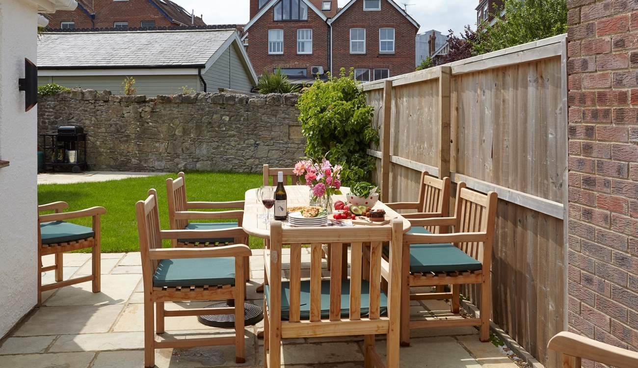 Perfect spot for al fresco dining. 