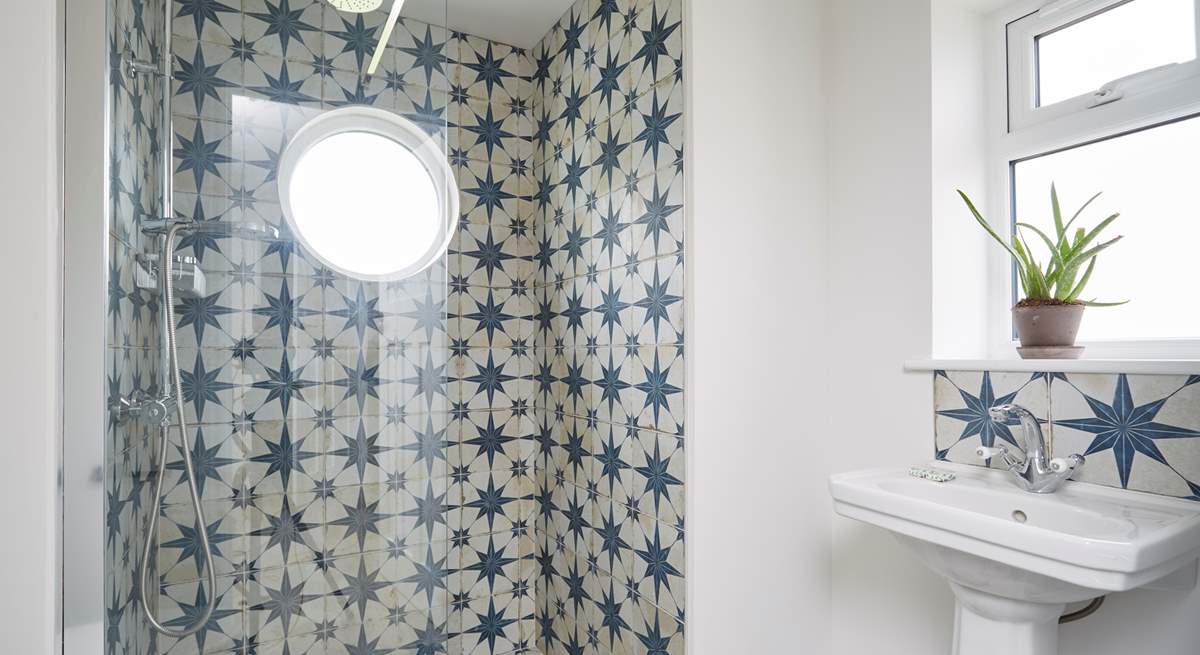 The gorgeous walk-in shower room.