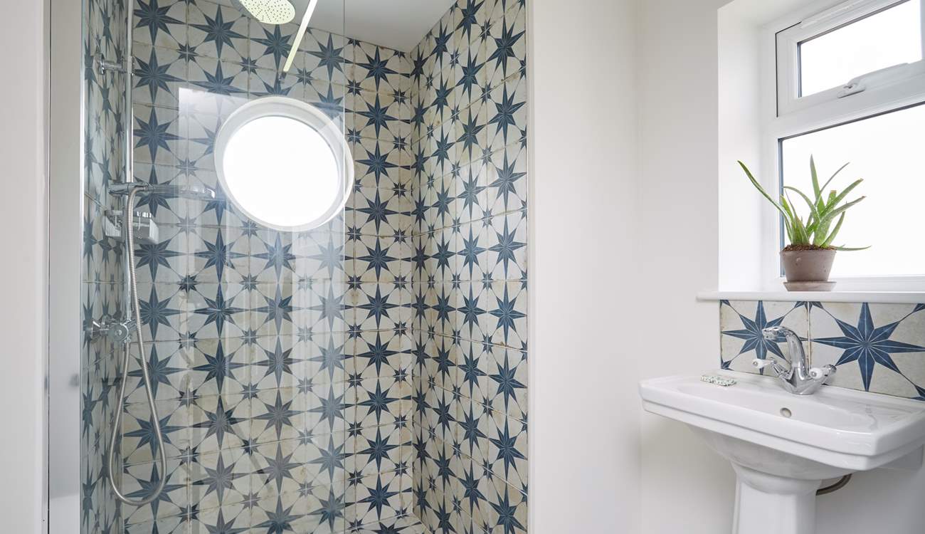 The gorgeous walk-in shower room.