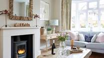 For those cooler evenings, fill your glass with something special and cosy up by the fire.