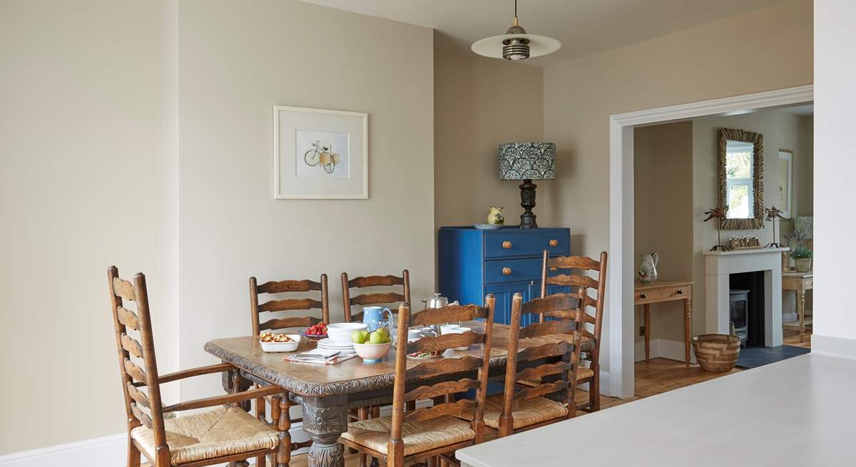 The dining-area leading to the sitting-room.