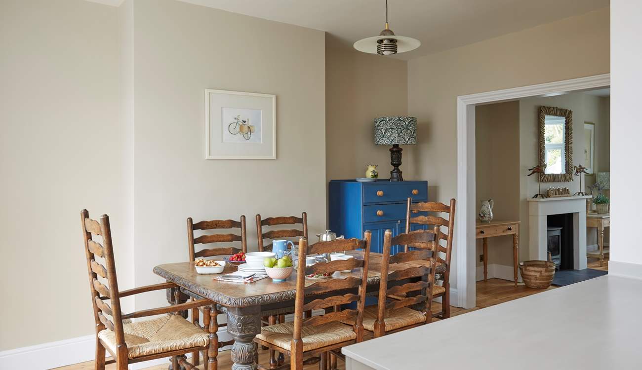 The dining-area leading to the sitting-room.