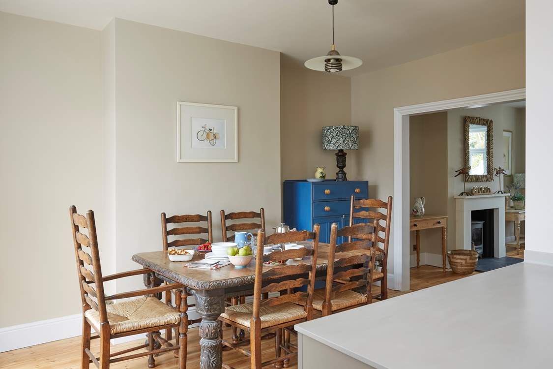 The dining-area leading to the sitting-room.