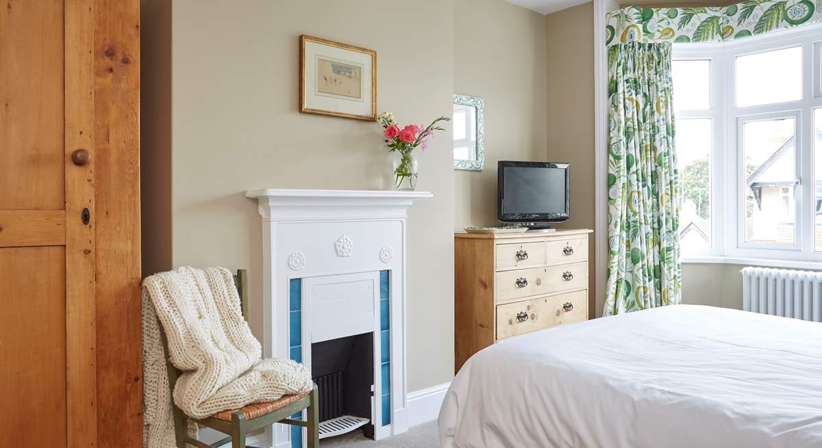 The bright main bedroom to the front of the house.