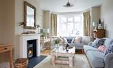 The lovely living room with wood-burner. - Thumbnail Image