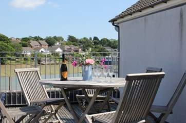 Lovely balcony overlooking Wootton Creek.