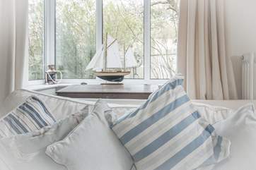 The owner has chosen lovely decor throughout.