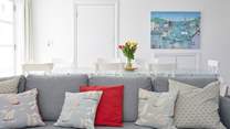 The owner has chosen lovely decor throughout.
