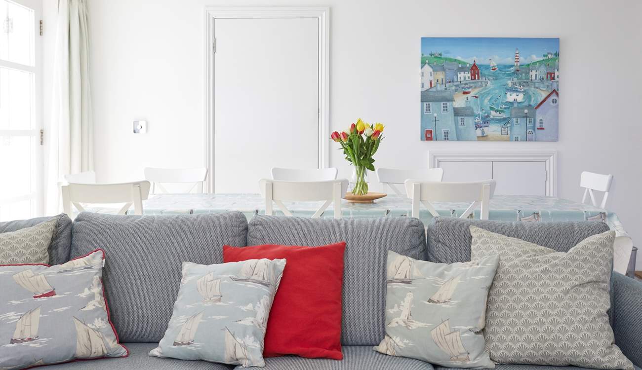 The owner has chosen lovely decor throughout.