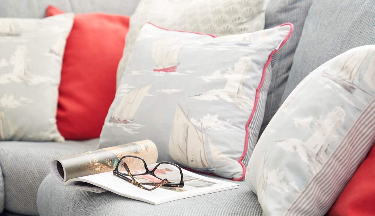 Take a seat to catch up on some reading.