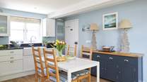 At the heart of the house is the kitchen.