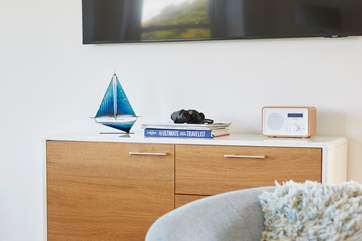 Relax in front of the TV after a day exploring the Isle of Wight.