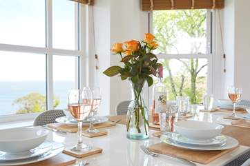 Gorgeous views from the dining table.