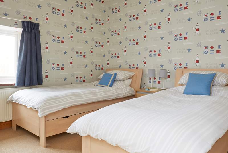 The twin bedroom is equally perfect for children or adults.