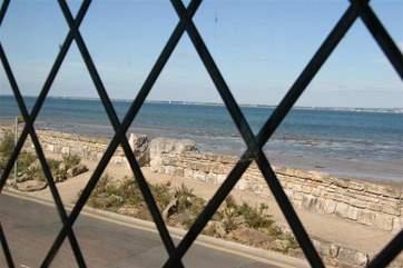 Uninterrupted views across to the beach.