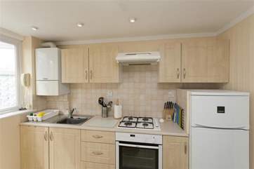 With a gas hob and electric oven, the kitchen is well-equipped if you feel like cooking.
