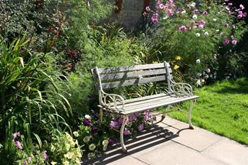 Soak up the sun in the well looked after garden.