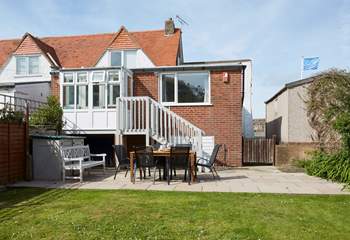 Soak up the sun in the well looked after garden.