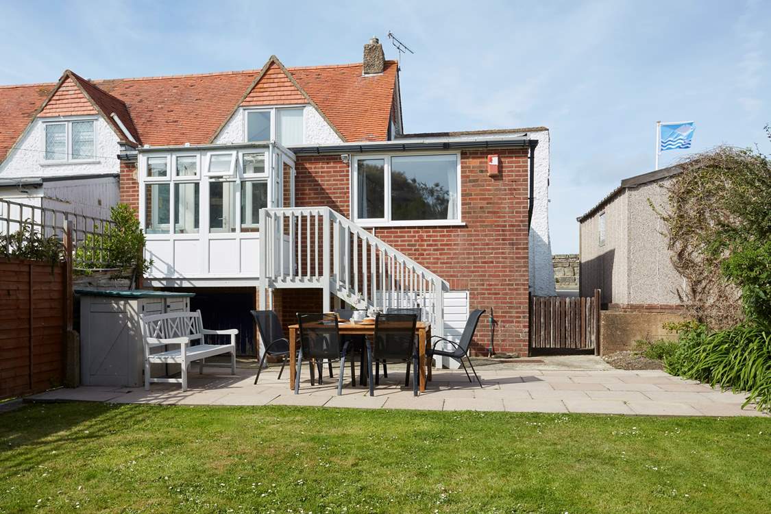 Soak up the sun in the well looked after garden.