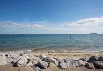 Uninterrupted views across to the beach.