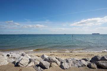 Uninterrupted views across to the beach.