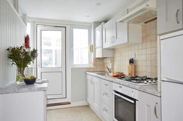 The kitchen is well-equipped if you feel like cooking.