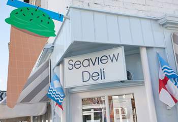 Take a walk into the village and visit the Seaview Deli for your scrummy lunch sandwich.