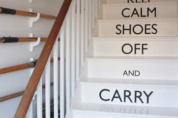 Please note the stairs are steep and there are a couple of steps within the apartment.