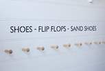 Shoes - flip flops - sand shoes.