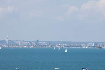 Watch the ships sail by and look across to Portsmouth.