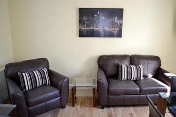 Comfortable and contemporary seating-area.