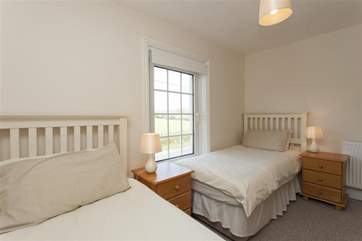 The twin room.